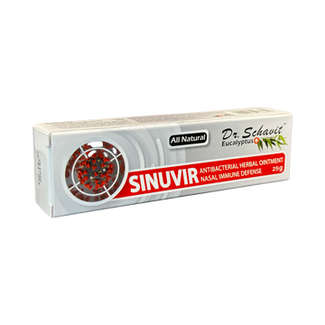 DR. SCHAVIT SINUVIR - Herbal Nasal Ointment for Immune Defense. Natural Moisturizer Balm for Relief from Sore Dry Nose, Allergies, Cold Symptoms